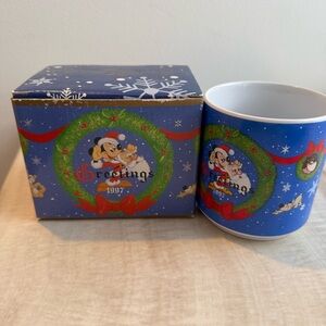 Disney’s Christmas Collection Mug and Box with Mickey Mouse & Friends.